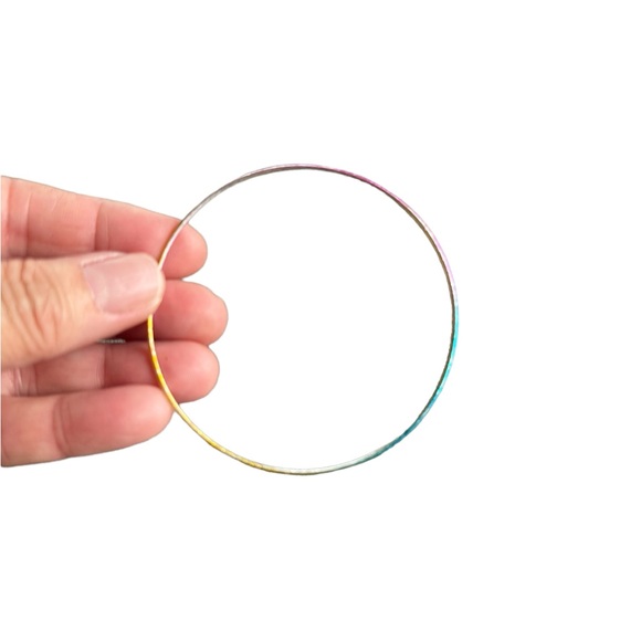 Multicolored Thin Bangle Bracelet 15 Piece Set - Picture 6 of 8